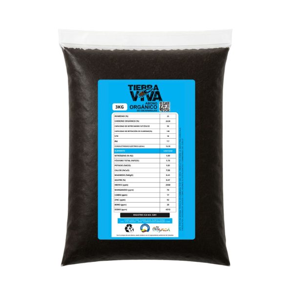 Abono Orgánico Sólido 3kg